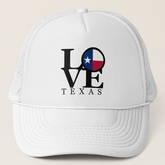 LIEBE Texas Hat Truckerkappe (Vorderseite)