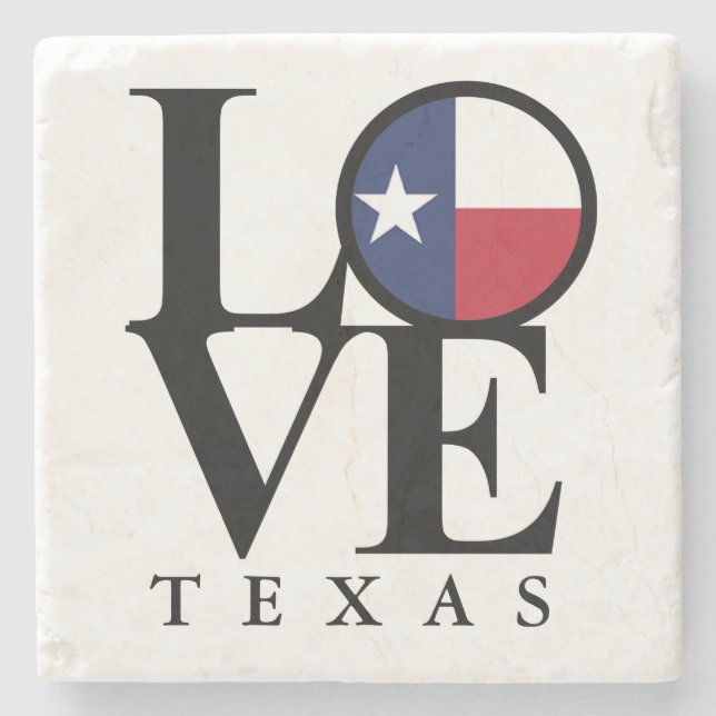 LIEBE Texas Stone Untersetzer (Vorderseite)