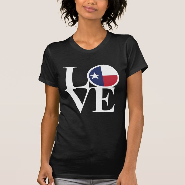 LIEBE Texas Typografy Shirt (Vorderseite)