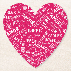 Liebe Text Heft Paper Untersetzer oder Color wähle