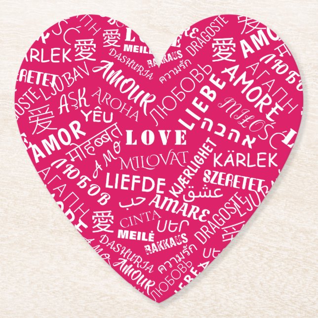 Liebe Text Heft Paper Untersetzer oder Color wähle (Vorderseite)