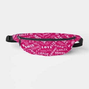 Liebe Text Mehrsprachiges Fanny Pack - Benutzerdef Bauchtasche