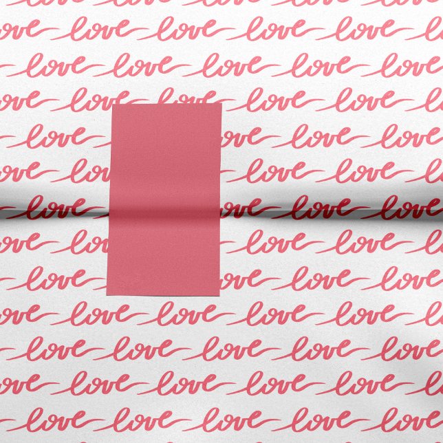 Liebe Textmuster Rosa Valentinstag Seidenpapier (Von Creator hochgeladen)