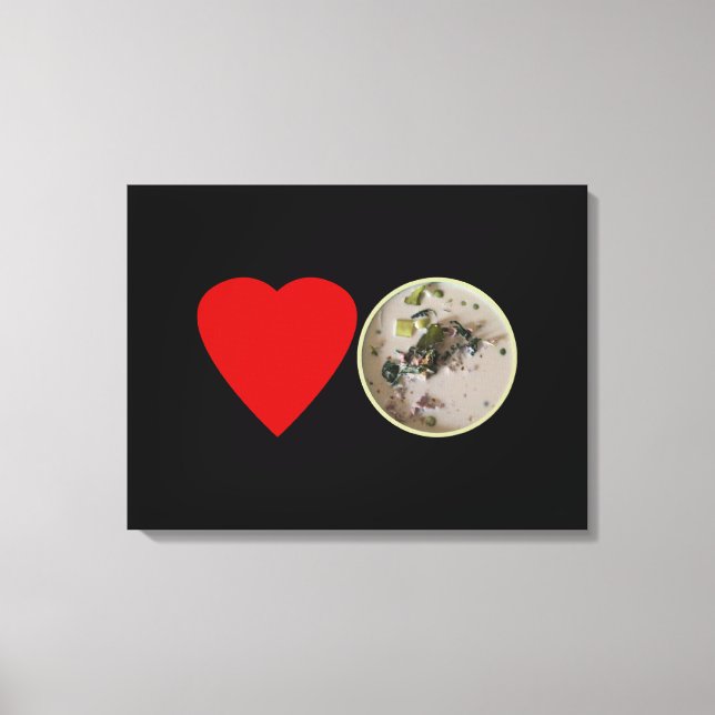 Liebe Thai Green Curry ... Thailand Street Food Leinwanddruck (Vorderseite)