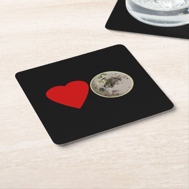 Liebe Thai Green Curry ... Thailand Street Food Rechteckiger Pappuntersetzer (angewinkelt)