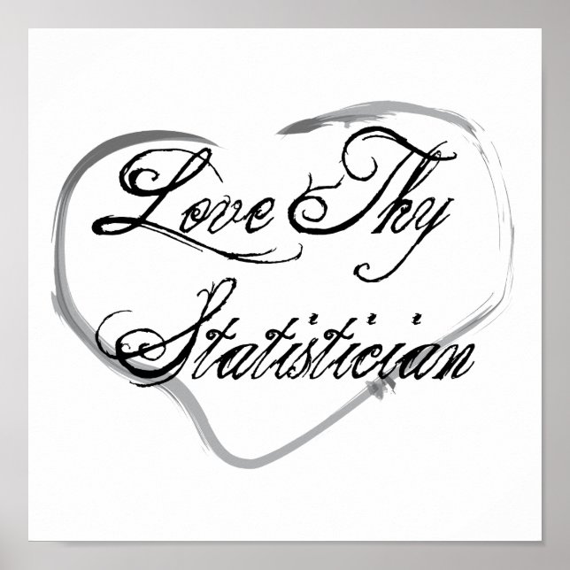 Liebe Théstatistiker Poster (Vorne)