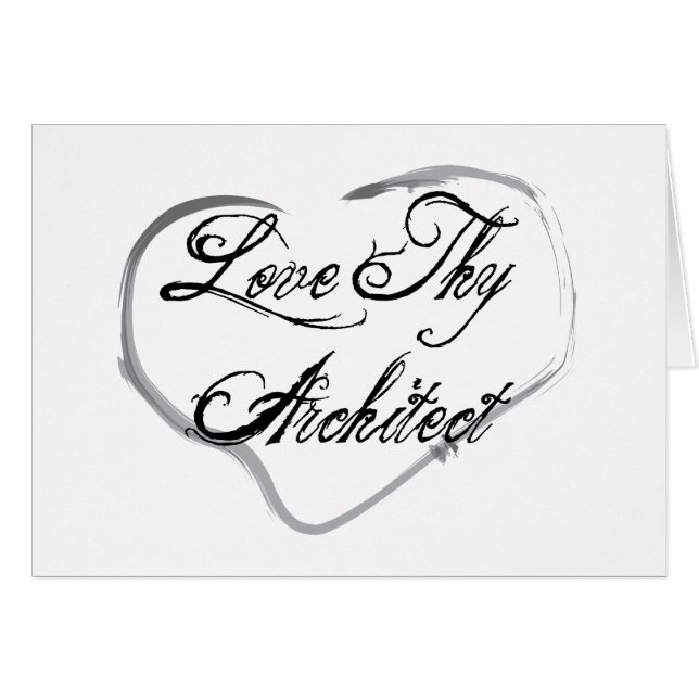 Liebe Thy Architekt (Vorderseite (Horizontal))