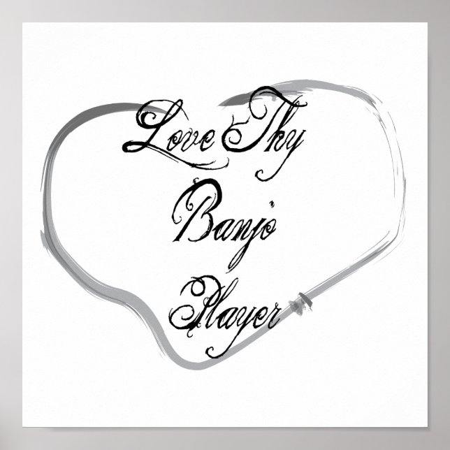 Liebe Thy Banjo Player Poster (Vorne)