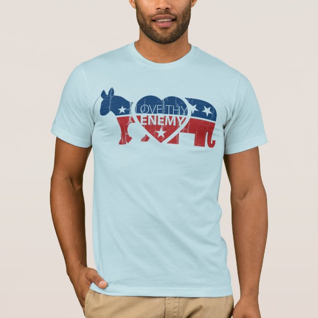 Liebe Thy Feind T-Shirt (Vorderseite)