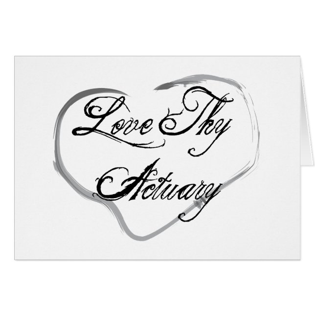 Liebe Thy Versicherungsmathematiker (Vorderseite (Horizontal))