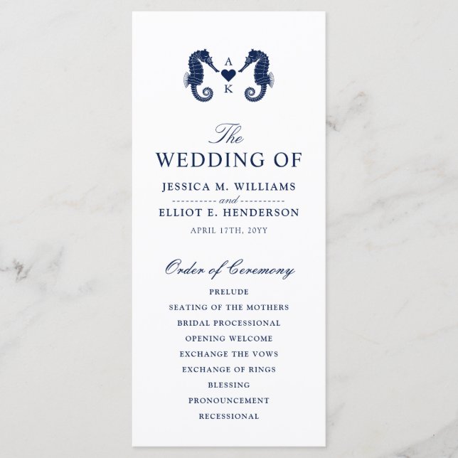 Liebe-Tide-Seepferd Programm (Vorderseite)