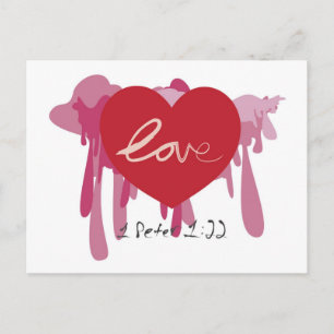 "Liebe tief" Postkarte
