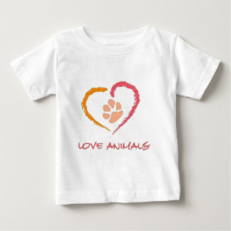 Liebe-Tiere Baby T-shirt