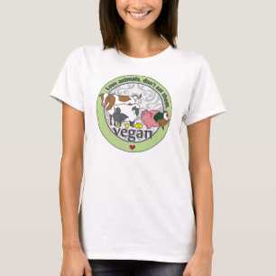 Liebe-Tiere essen sie nicht vegan T-Shirt