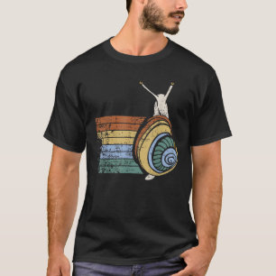 Liebe Tiere Retro Schnecke Geschenk Design Idee fü T-Shirt