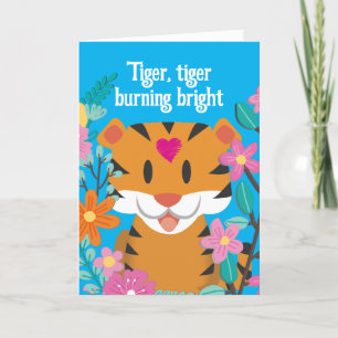 LIEBE TIGER VALENTINSTAG CARD DANKESKARTE