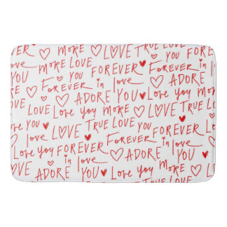 Liebe tippen badematte