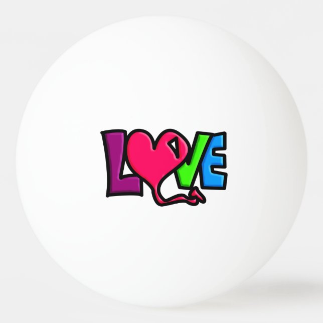 Liebe Tischtennisball (Vorderseite)