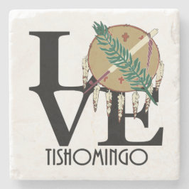 LIEBE Tishomingo Oklahoma Steinuntersetzer