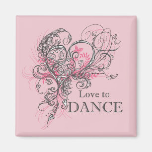 Liebe to Dance Magnet (anpassbar)