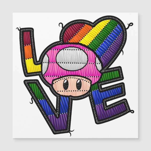 Liebe Toad - Regenbogenmagnet Magnetkarte (Vorderseite)