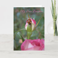 Liebe Tochter Rose und Frauenkäfer