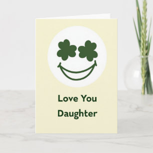Liebe Tochter Shamrock-Karte Karte