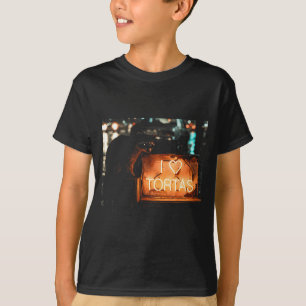 Liebe Tortas Waschbär mexikanisches Essen T-Shirt