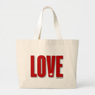 Liebe Tote Bag Jumbo Stoffbeutel
