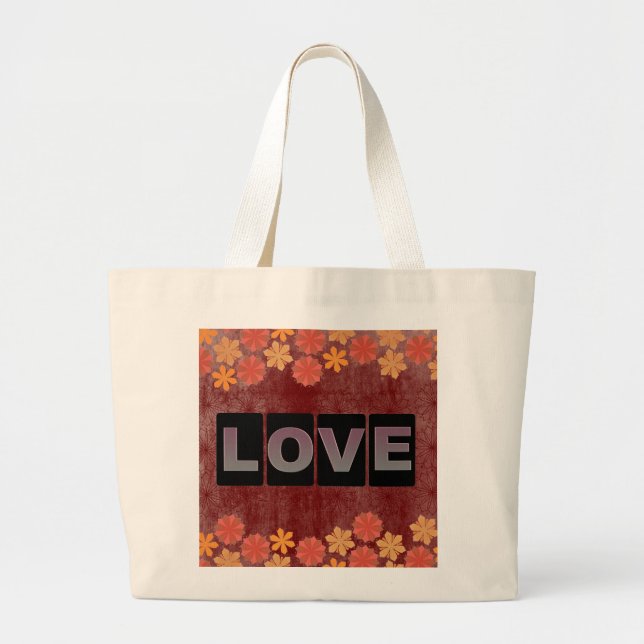 Liebe Tote Bag Jumbo Stoffbeutel (Vorne)
