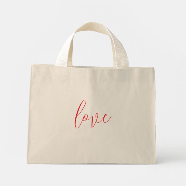 LIEBE TOTE BAG MINI STOFFBEUTEL (Rückseite)
