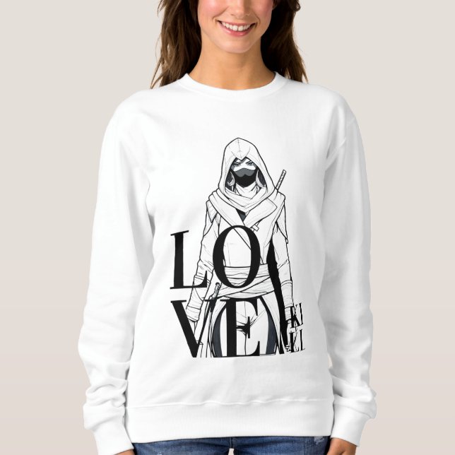 Liebe töten: Mysteriöse Assassin Art Sweatshirt (Vorderseite)