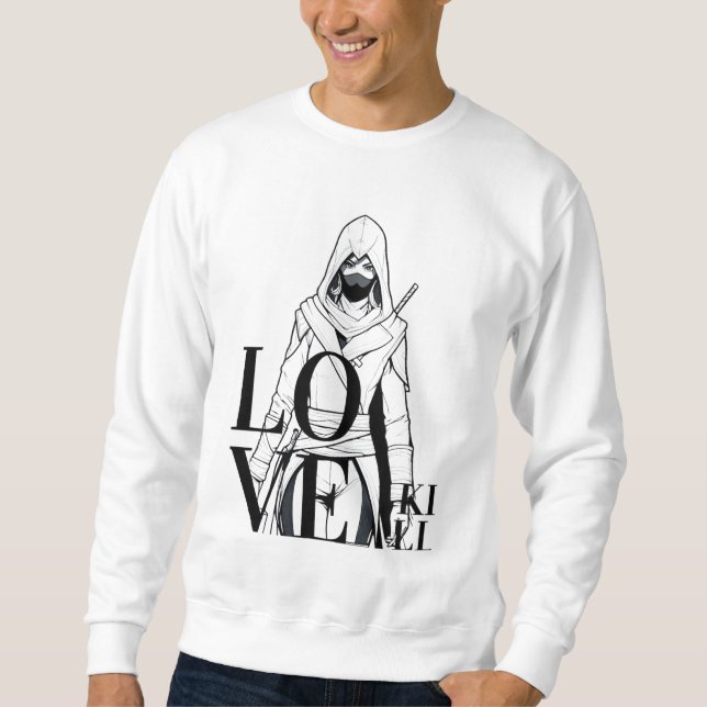 Liebe töten: Mysteriöse Assassin Art Sweatshirt (Vorderseite)
