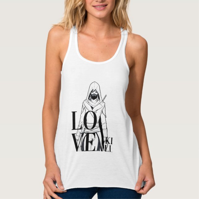 Liebe töten: Mysteriöse Assassin Art Tank Top (Vorderseite)