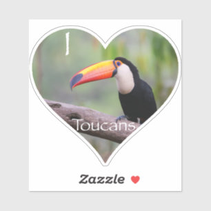 Liebe Toucans Aufkleber