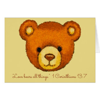 Liebe trägt alles Things~Scripture~Bear