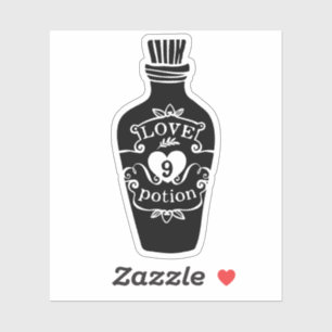 Liebe Tränennummer 9 Flasche Vintage schwarze Graf Aufkleber