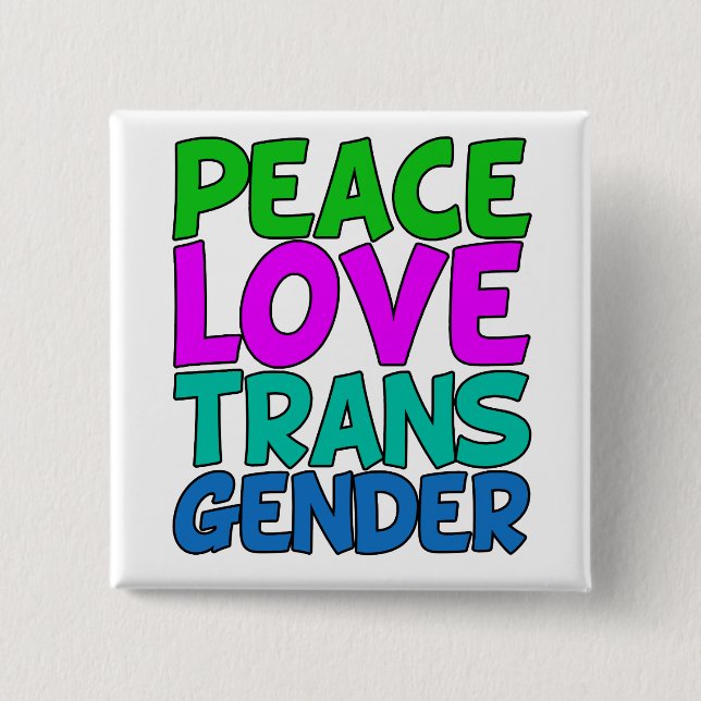 Liebe Transgender Button (Vorderseite)