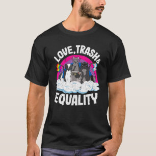 Liebe Trash & Equality Opossum Raccoon Bisexuelle  T-Shirt