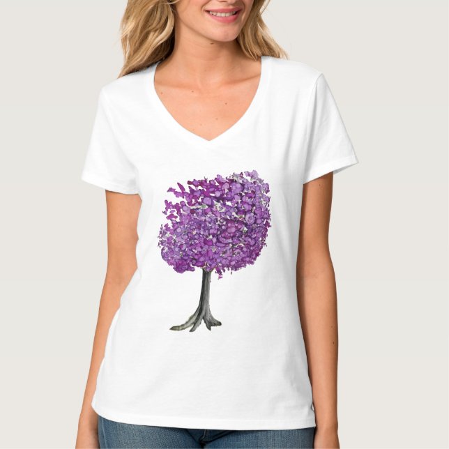 Liebe Tree Cherry Blossom T-Shirt (Vorderseite)