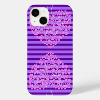 Liebe Tree Lila Heart iPhone Case