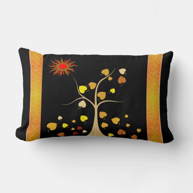 Liebe Tree Lumbar Kissen (Vorderseite)