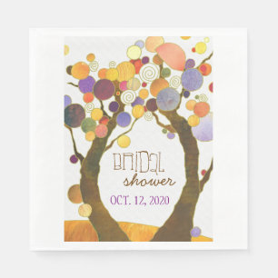 Liebe Trees Chic Brautparty Mittagessen Serviette