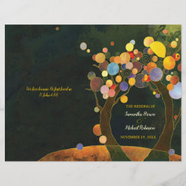 Liebe Trees Rustic Wedding BiFold Programm