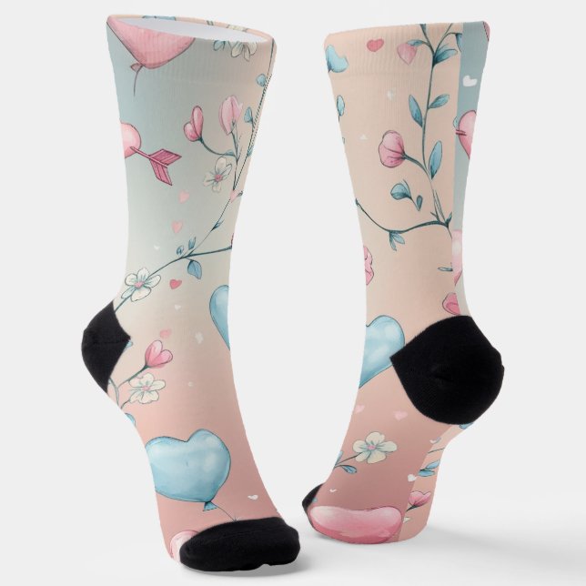 Liebe treibt umher socken (Gewinkelt)