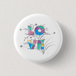 LIEBE Trendy Stylish Modern Graphic Button
