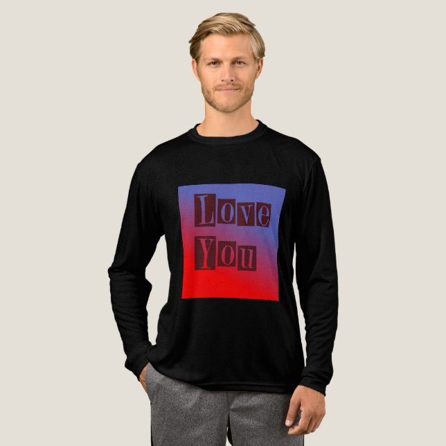 Liebe Tri-Blend Shirt (Volle Vorderseite)