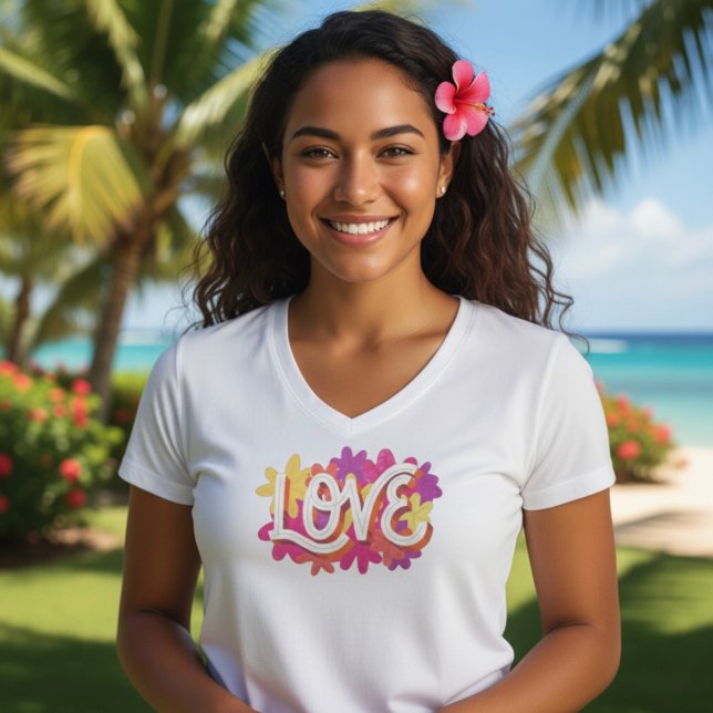 LIEBE Tri-Blend-Shirt T-Shirt (Von Creator hochgeladen)