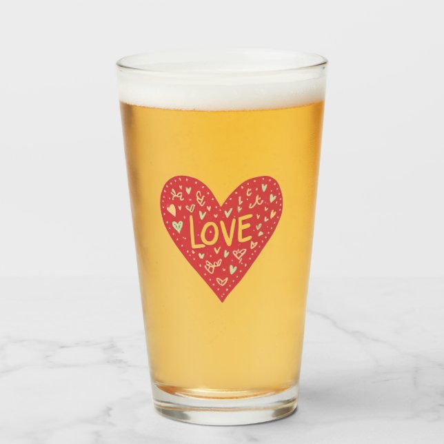 Liebe Trinkgläser Glas (Vorne (Gefüllt))