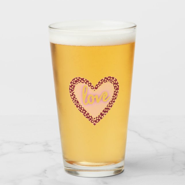 Liebe Trinkgläser Glas (Vorne (Gefüllt))